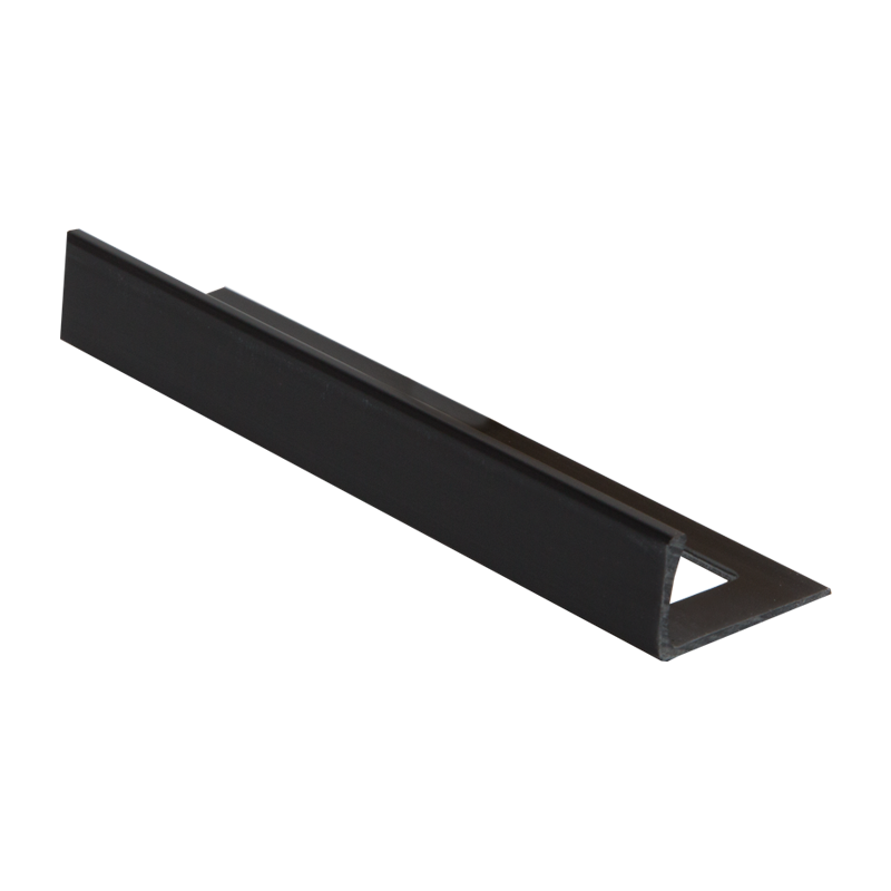 Straight Edge Plastic Tile Trim Black By Dural Buy Tile Trim Online
